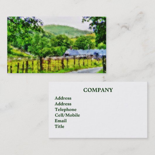 ウェールズ 名刺 (正面/裏面)