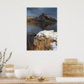 ウェールズ、雪と湖 ポスター (キッチン)