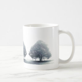 ウェールズ,霧の灰色のライムの木 コーヒーマグカップ