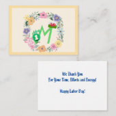 ウェールズ – 5月の日のサンキューカード ノートカード (正面/裏面)