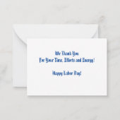 ウェールズ – 5月の日のサンキューカード ノートカード (裏面)