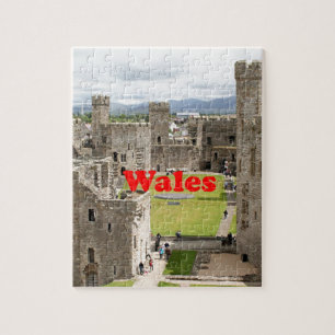 ウェールズ: Caernarfonの城、イギリス ジグソーパズル