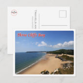 ウェールズ – Three Cliffs Bay ポストカード (正面/裏面)