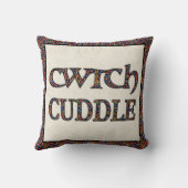 ウェールズCwtch装飾用クッション、クッション：ディッツィフローラ クッション (裏面)