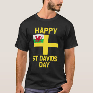 ウェールズ'Cymru'ウェールズ国旗St. Davids Day Dewi Hapus Tシャツ