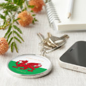 ウェールズEver Welshドラゴンモノグラム名 キーホルダー (側面)