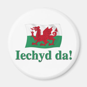 ウェールズIechyd da (応援!) マグネット