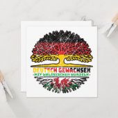 ウェールズWalisch Deutschland Baum Wurzel カード (正面/裏面インサイチュ)