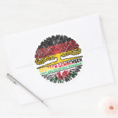 ウェールズWalisch Deutschland Baum Wurzel ラウンドシール (封筒)