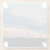 ウェー威厳のあるルスの夕日 ガラスコースター (裏面)