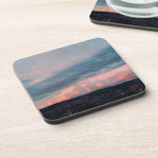 ウェー威厳のあるルスの夕日 コースター (左側)