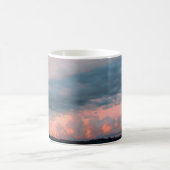 ウェー威厳のあるルスの夕日 コーヒーマグカップ (中央)