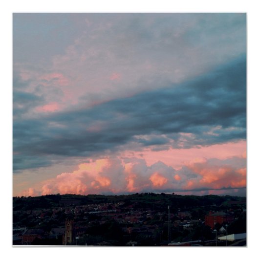 ウェー威厳のあるルスの夕日 ポスター (正面)