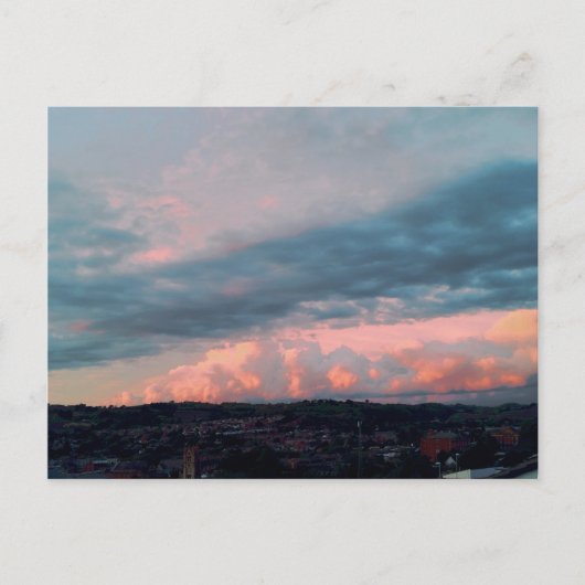 ウェー威厳のあるルスの夕日 ポストカード (正面)