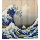 ウェー日本のブアート シャワーカーテン (正面)