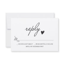 ウェー素朴ディングRSVP – リスペンスカード
