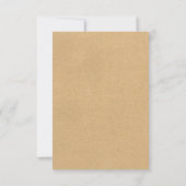 ウェー素朴ディングRSVP 出欠カード (裏面)