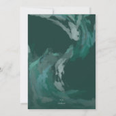 ウェー絵を描ブ・グリーンの卒業発表 招待状 (裏面)