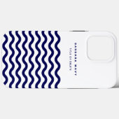 ウェー航海のブネイビーブルートレンディーシンプルスタイリッシュ Case-Mate iPhoneケース (裏面 (横))