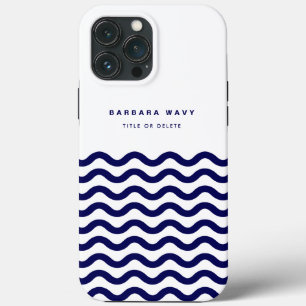 ウェー航海のブネイビーブルートレンディーシンプルスタイリッシュ iPhone 13 PRO MAXケース