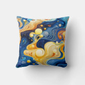 ウェー鮮やかブデザインアート クッション (裏面)