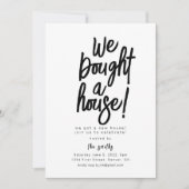 ウェ買アハウス引っ越し祝いパーティーパーティー 招待状 (正面)