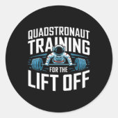 ウエイおもしろいトリフティングボディビルジムフィットネスアストロ ラウンドシール (正面)