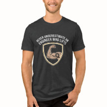 ウエイトを持ち上げるエンジニアをナメるなTシャツ
