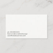 ウエイトを持ち上げる運動選手 | フィットネス 名刺 (裏面)