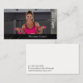 ウエイトを持ち上げる運動選手 | フィットネス 名刺 (正面/裏面)