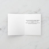 ウエイトクリスマスカードの下でディナーテーブルが崩壊 シーズンカード (内部)