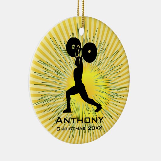 ウエイトパーソナライズされたリフターオーナメント セラミックオーナメント (右)