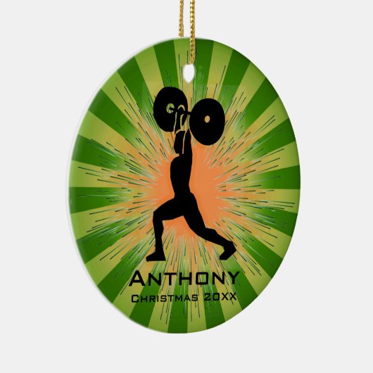 ウエイトパーソナライズされたリフターオーナメント セラミックオーナメント (右)