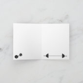 ウエイトプレートトレーニングフィットネスジム誕生日 カード (内部)