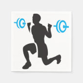 ウエイトリフター紙ナプキンス スタンダードカクテルナプキン (正面)