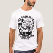 ウエイトリフター 苦痛を力に変える Tシャツ (正面)