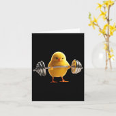 ウエイトリフティングシックジムボディビルトレーニングフィッネ カード (黄色い花)