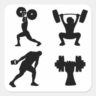 ウエイトリフティング, スポーツ, ボディビル スクエアシール