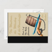 「ウエイトレスとウイスキーと手錠」カバー ポストカード (正面/裏面)