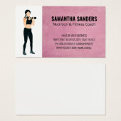 ウエイト持ち上げ女性 |フィットネスエクササイズ (正面&裏面)