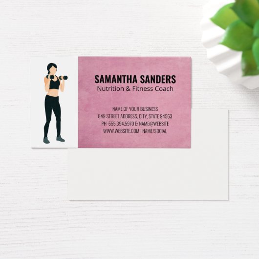 ウエイト持ち上げ女性 |フィットネスエクササイズ (デスク)