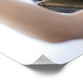 ウエイト持ち上げ女性 ポスター (角)