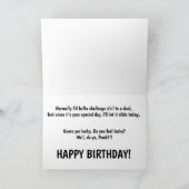 ウエスおもしろいタンカウボーイ誕生日カード シーズンカード (内部)