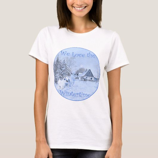 ウエスタイエが大好きな冬 Tシャツ (正面)