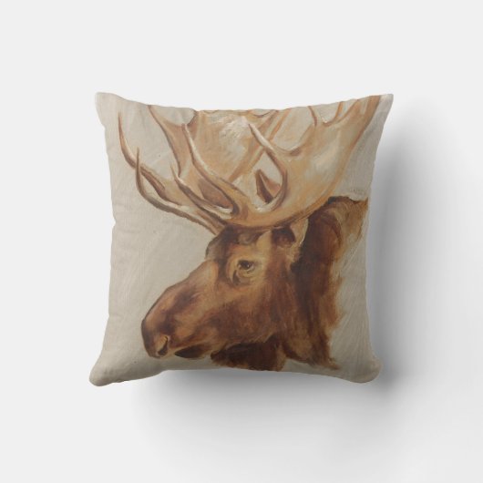 ウエスタンアメリカンアニマル勉強 |ムースポートレート クッション (裏面)
