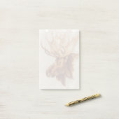 ウエスタンアメリカンアニマル勉強 |ムースポートレート ポストイット (デスク上)