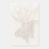 ウエスタンアメリカンアニマル勉強 |ムースポートレート ポストイット (正面)