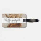 ウエスタンアメリカンアニマル勉強 |ムースポートレート ラゲッジタグ (裏面横)