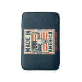 ウエスタンアメリカンカントリー牛スカル7月4日 バスマット (正面縦)