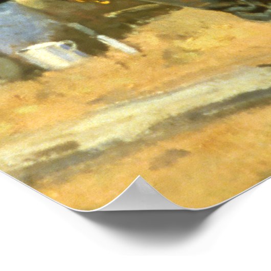 ウエスタンアート「カバリモンズブレックファースト」 ポスター (角)